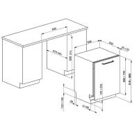 Встраиваемая посудомоечная машина 60 см Smeg ST211DS черная - 9 фото