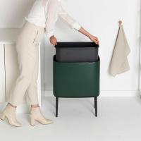 Мусорный бак 36 л Brabantia Bo Touch Bin зеленая сосна - 8 фото