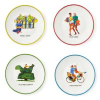 Набор пирожковых тарелок Spode Kit Kemp белый 4 пр - 2 фото