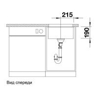 Кухонная мойка 43 см Blanco Subline 400-U алюметаллик - 2 фото