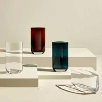 Ваза 20,6х40 см Nude Glass Blade синяя - 3 фото