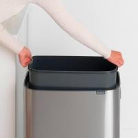 Мусорный бак 60 л Brabantia Bo Pedal Bin стальной - 6 фото