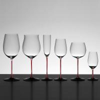 Бокал для вина 380 мл Riedel Sommeliers Black с красной ножкой - 3 фото