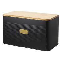 Хлебница 18х33,7 см Smart Solutions Irmel черная - 6 фото