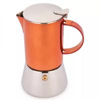 Кофеварка гейзерная на 4 чашки Kitchen Craft La Cafetiere медная - 2 фото