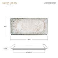 Сервировочное блюдо 33х15 см Wilmax Silver Moon серое - 2 фото