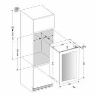 Встраиваемый винный шкаф на 49 бутылок Dunavox Glance DAVG-49.116DB.TO черный - 5 фото