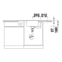 Кухонная мойка 93 см Blanco Zia 9 E антрацит - 2 фото