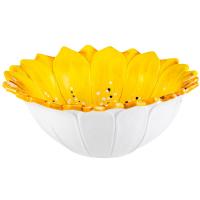 Салатник 26 см Edelweiss Margherite желтый - 3 фото