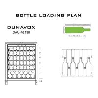 Встраиваемый винный шкаф на 46 бутылок Dunavox DAU-46.138B - 3 фото