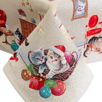 Скатерть 140х240 см Mix&Match бежевая - 2 фото