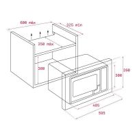 Встраиваемая микроволновая печь 60х39 см Teka Maestro ML 820 BIS белая - 2 фото