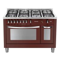 Варочный центр 120х60 см Lofra Professional PRD126GV+E/2CI красная - 1 фото