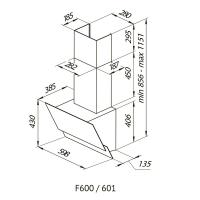 Вытяжка 59,8 см Kuppersberg Hi-Tech F 600 BX черная - 7 фото