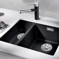 Кухонная мойка 55,5 см Blanco Subline 340/160-U антрацит - 5 фото