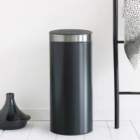 Мусорный бак 30 л Brabantia Touch Bin черный - 4 фото