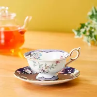 Чайная пара 140 мл Wedgwood Wonderlust фиолетовая - 6 фото
