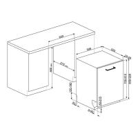 Встраиваемая посудомоечная машина 60 см Smeg STL323BQLH - 8 фото