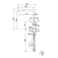 Смеситель Smeg MD22DKX черный - 3 фото