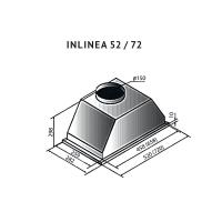 Встраиваемая вытяжка 72 см Kuppersberg Inlinea 72 Beige бежевая - 7 фото