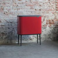 Мусорный бак 36 л Brabantia Bo Touch Bin красный - 9 фото