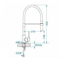 Смеситель Alveus Elia CHR хром - 3 фото