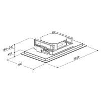 Встраиваемая вытяжка 100 см Sirius SLT 970 FRAME BRUSHLESS W белая - 4 фото