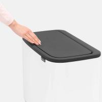 Мусорный бак 34 л Brabantia Bo Touch Bin белый - 7 фото