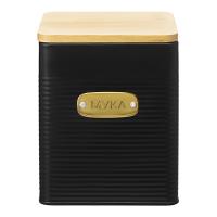 Банка для муки 3,2 л Smart Solutions Irmel черная - 5 фото