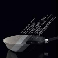 Сковорода антипригарная 28 см AMT Frying Pans Fix черная - 9 фото