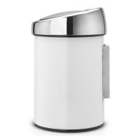 Ведро для мусора 3 л Brabantia Touch Bin белое - 2 фото