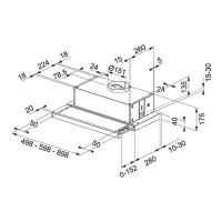 Встраиваемая вытяжка 60 см Franke Telescopic FTC 612 WH белая - 2 фото