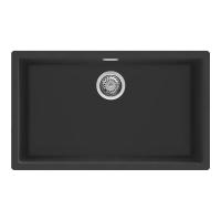 Кухонная мойка 75,6 см Smeg Quadra VZP76N черная - 1 фото