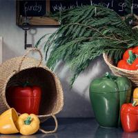 Емкость для хранения 22 Bordallo Pinheiro Pepper красная - 7 фото
