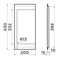 Разделочная доска для мойки 43х20 см Omoikiri CB-05-WOOD-М коричневая - 4 фото