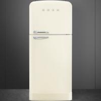 Холодильник двухкамерный 188х80 см Smeg 50's Style FAB50RCR5 кремовый - 9 фото