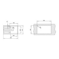 Кухонная мойка 86 см Teka Maestro Diamond RS15 1B 1D 86 белая - 3 фото