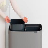 Мусорный бак 2x30 л Brabantia Bo Touch Bin серый - 6 фото