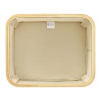 Корзина для белья 40х33 см 20 л Smart Solutions Neat Low бежевая - 9 фото