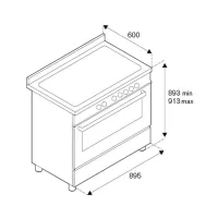 Варочный центр 89,5х60 см Bertazzoni Professional PRO95I1EART оранжевый - 2 фото