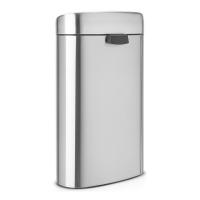 Двухсекционный мусорный бак 10-23 л Brabantia Touch Bin стальной - 4 фото