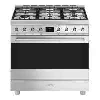 Варочный центр 90х60 см Smeg Sinfonia C9GMX2 стальной - 1 фото