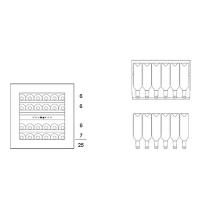 Встраиваемый винный шкаф на 25 бутылок Dunavox Glance DAVG-25.63DB.TO черный - 6 фото