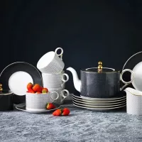 Чайный сервиз на 6 персон Mix&Match Vola белый 21 пр - 12 фото