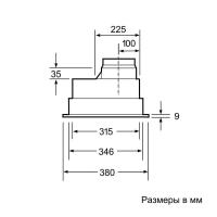 Встраиваемая вытяжка 53 см Bosch Serie | 4 DHL555BL - 3 фото