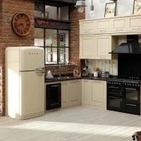 Холодильник двухкамерный 188х80 см Smeg 50's Style FAB50LCR5 кремовый - 4 фото