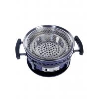 Угольный гриль 35х18 см Diamond Egg Tabletop Grill синий - 7 фото