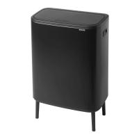 Мусорный бак 2x30 л Brabantia Bo Touch Bin Hi черный - 2 фото