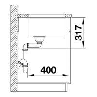 Кухонная мойка 73 см Blanco Etagon 700-U антрацит - 1 фото