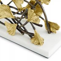 Салфетница 18х7 см Michael Aram Golden Gingko белая - 3 фото